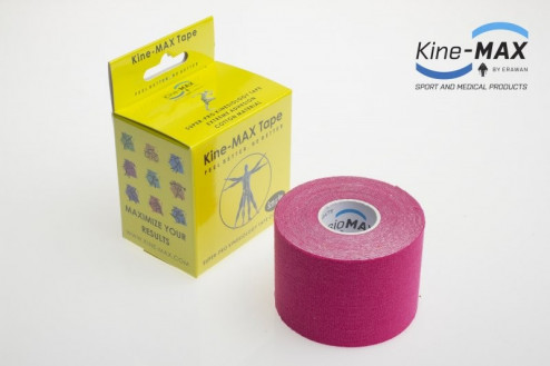 KINE-MAX SUPER-PRO COTTON KINESIO TEJP 5cm x 5m - Růžová č.1