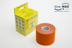 KINE-MAX SUPER-PRO COTTON KINESIO TEJP 5cm x 5m - Oranžová