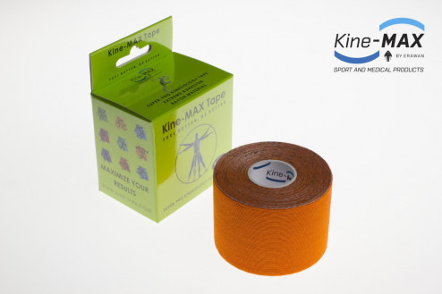 KINE-MAX SUPER-PRO RAYON KINESIO TEJP 5cm x 5m - Oranžová č.1