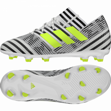 ADIDAS NEMEZIZ 17.1 FG J KOPAČKY DĚTSKÉ - Bílá, Černá č.1