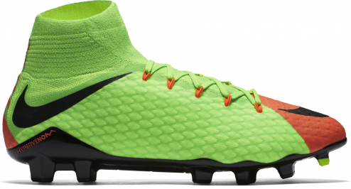 NIKE HYPERVENOM PHATAL III DF FG KOPAČKY PÁNSKÉ - Neon zelená, Červená č.1