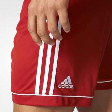ADIDAS SQUADRA 17 SHORT TRENKY PÁNSKÉ - Červená, Bílá č.1