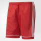 ADIDAS SQUADRA 17 SHORT TRENKY PÁNSKÉ - Červená, Bílá č.2