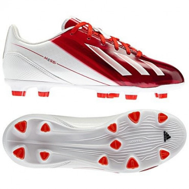 ADIDAS F10 TRX FG JR MESSI JUNIORSKÉ KOPAČKY - Bílá, Červená č.1