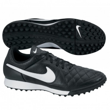 NIKE TIEMPO GENIO LEATHER TF TURFY - Černá, Bílá č.1