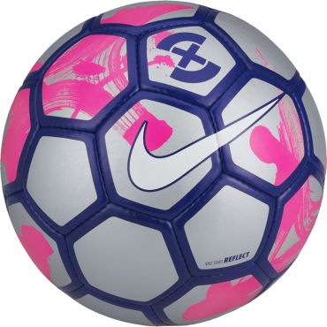 NIKE FOOTBALLX DURO REFLECT FOTBALOVÝ MÍČ - Stříbrná, Růžová č.1