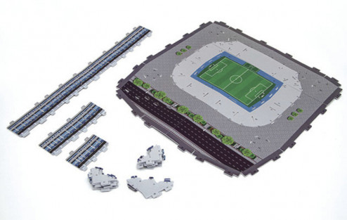 3D PUZZLE FOTBALOVÝ STADION  - SANTIAGO BERNABEU (REAL MADRID) - Bílá č.5