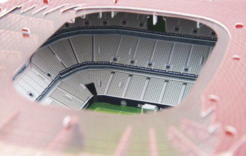 3D PUZZLE FOTBALOVÝ STADION - ALIANZ ARENA (BAYERN MNICHOV) - Červená č.4