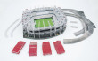 3D PUZZLE FOTBALOVÝ STADION - ALIANZ ARENA (BAYERN MNICHOV) - Červená č.5