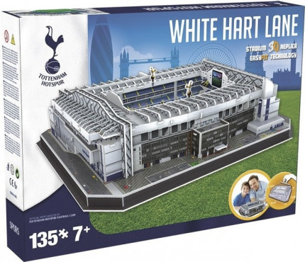 3D PUZZLE FOTBALOVÝ STADION - WHITE HART LANE (TOTTENHAM) - Bílá č.1