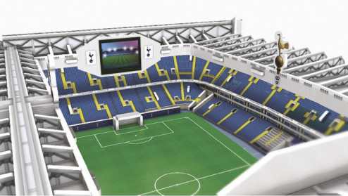 3D PUZZLE FOTBALOVÝ STADION - WHITE HART LANE (TOTTENHAM) - Bílá č.5