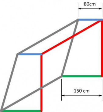 FOTBALOVÁ SÍŤ 105 PP 3mm 7,5x2,5x0,8x1,5 - Bílá č.3