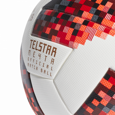 ADIDAS TELSTAR MECHTA 18 OMB FOTBALOVÝ MÍČ - Bílá, Červená č.3