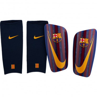 NIKE MERCURIAL LITE GUARD FC BARCELONA CHRÁNIČE FOTBALOVÉ - Modrá, Fialová č.2