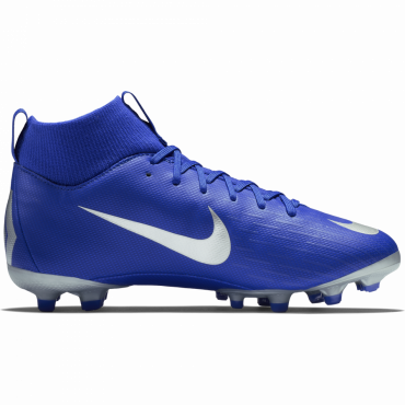 NIKE JR SUPERFLY VI ACADEMY GS FG/MG KOPAČKY DĚTSKÉ - Modrá, Stříbrná č.7