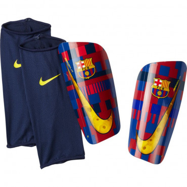 NIKE FC BARCELONA MERCURIAL LITE GUARD FOTBALOVÉ CHRÁNIČE - Červená, Modrá č.1