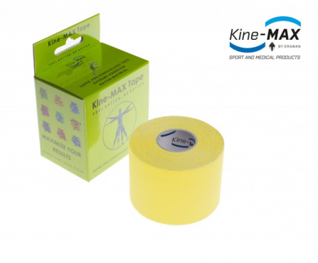 KINE-MAX SUPER-PRO RAYON KINESIO TEJP 5cm x 5m - Žlutá č.1