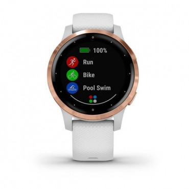GARMIN VIVOACTIVE 4S GPS HODINKY RoseGold/White Band č.4