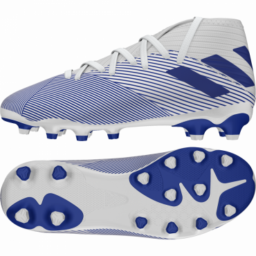 ADIDAS NEMEZIZ 19.3 MG J KOPAČKY DĚTSKÉ - Bílá, Modrá č.1