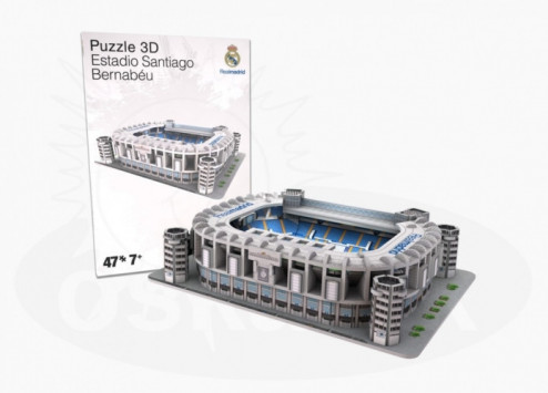 3D PUZZLE NANOSTAD MINI EDICE: SANTIAGO BERNABEU (REAL MADRID) č.1