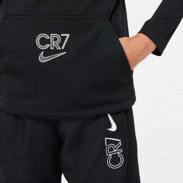 NIKE DRI-FIT CR7 MIKINA S KAPUCÍ DĚTSKÁ - Černá č.5