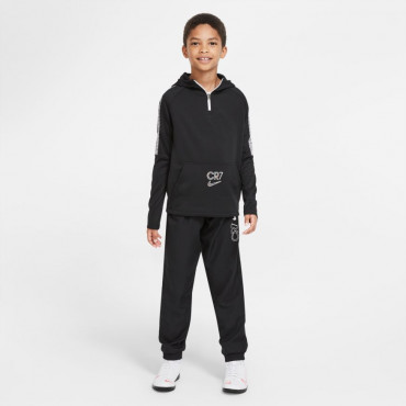 NIKE DRI-FIT CR7 MIKINA S KAPUCÍ DĚTSKÁ - Černá č.6