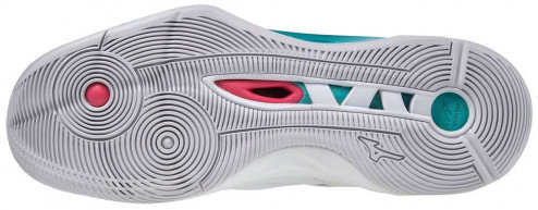 MIZUNO WAVE MOMENTUM 2 VOLEJBALOVÉ BOTY PÁNSKÉ - Bílá, Světle modrá č.2