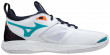 MIZUNO WAVE MOMENTUM 2 VOLEJBALOVÉ BOTY PÁNSKÉ - Bílá, Světle modrá č.3