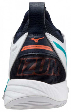 MIZUNO WAVE MOMENTUM 2 VOLEJBALOVÉ BOTY PÁNSKÉ - Bílá, Světle modrá č.5