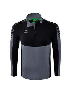 ERIMA SIX WINGS MIKINA 1/2 ZIP - DĚTSKÁ - Šedá, Černá č.1