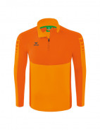 ERIMA SIX WINGS MIKINA 1/2 ZIP - PÁNSKÁ - Oranžová neon, Oranžová