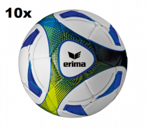 ERIMA SET 10 x HYBRID TRAINING FOTBALOVÝ MÍČ VELIKOST 5 - Bílá, Modrá