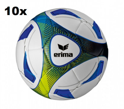 ERIMA SET 10 x HYBRID TRAINING FOTBALOVÝ MÍČ VELIKOST 5 - Bílá, Modrá č.1