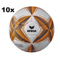 ERIMA SET 10 x SENZOR-STAR TRAINING FOTBALOVÝ MÍČ VELIKOST 5 - Bílá, Oranžová