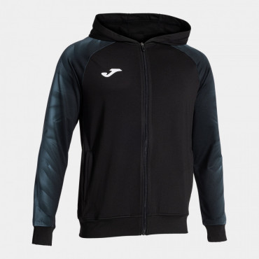 JOMA ELITE XI MIKINA S KAPUCÍ PÁNSKÁ - Černá, Šedá č.1
