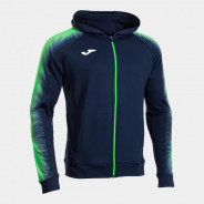 JOMA ELITE XI MIKINA S KAPUCÍ PÁNSKÁ - Tmavě modrá, Neon zelená