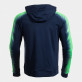 JOMA ELITE XI MIKINA S KAPUCÍ PÁNSKÁ - Tmavě modrá, Neon zelená č.2