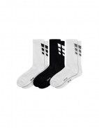 ERIMA 3 WINGS PONOŽKY - SET 3 PÁRY - Bílá, Černá