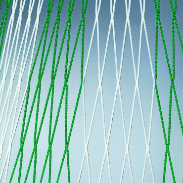 HUCK 1071 FOTBALOVÁ SÍŤ PP 4mm 7,5x2,5x0,8x2,0 m - Zelená, Bílá č.2