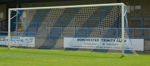 HUCK 1071 FOTBALOVÁ SÍŤ PP 4mm 7,5x2,5x0,8x2,0 m - Modrá, Bílá č.4