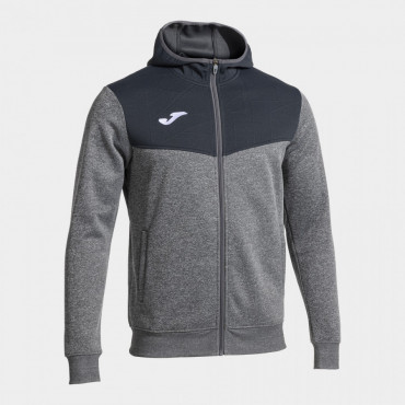 JOMA CAMPUS STREET MIKINA S KAPUCÍ UNISEX - Šedá, Černá č.1
