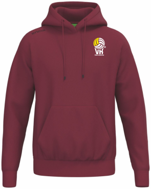 ERIMA MIKINA PŘES HLAVU S KAPUCÍ 151 VK KARLOVARSKO UNISEX - Bordová č.1