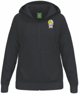 ERIMA MIKINA NA ZIP S KAPUCÍ 152 VK KARLOVARSKO DÁMSKÁ - Černá