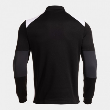 JOMA DANUBIO IV TRÉNINKOVÁ MIKINA KRÁTKÝ ZIP UNISEX - Černá, Bílá č.2