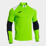 JOMA DANUBIO IV TRÉNINKOVÁ MIKINA KRÁTKÝ ZIP UNISEX - Neon zelená, Tmavě modrá