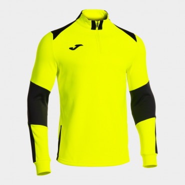 JOMA DANUBIO IV TRÉNINKOVÁ MIKINA KRÁTKÝ ZIP UNISEX - Neon žlutá, Černá č.1