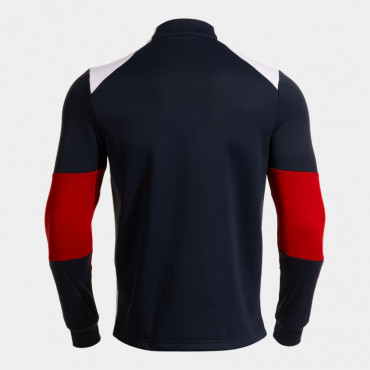 JOMA DANUBIO IV TRÉNINKOVÁ MIKINA KRÁTKÝ ZIP UNISEX - Tmavě modrá, Bílá č.2