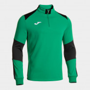JOMA DANUBIO IV TRÉNINKOVÁ MIKINA KRÁTKÝ ZIP UNISEX - Zelená, Černá